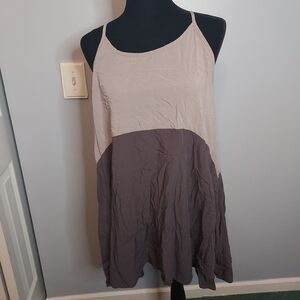 Wet Seal Size Medium Tank Dress Light And Dark Gray Dress